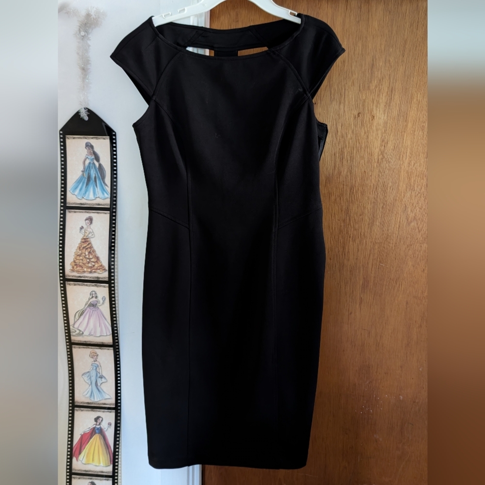 Maggy London Little Black Dress Size 4 Side Zip